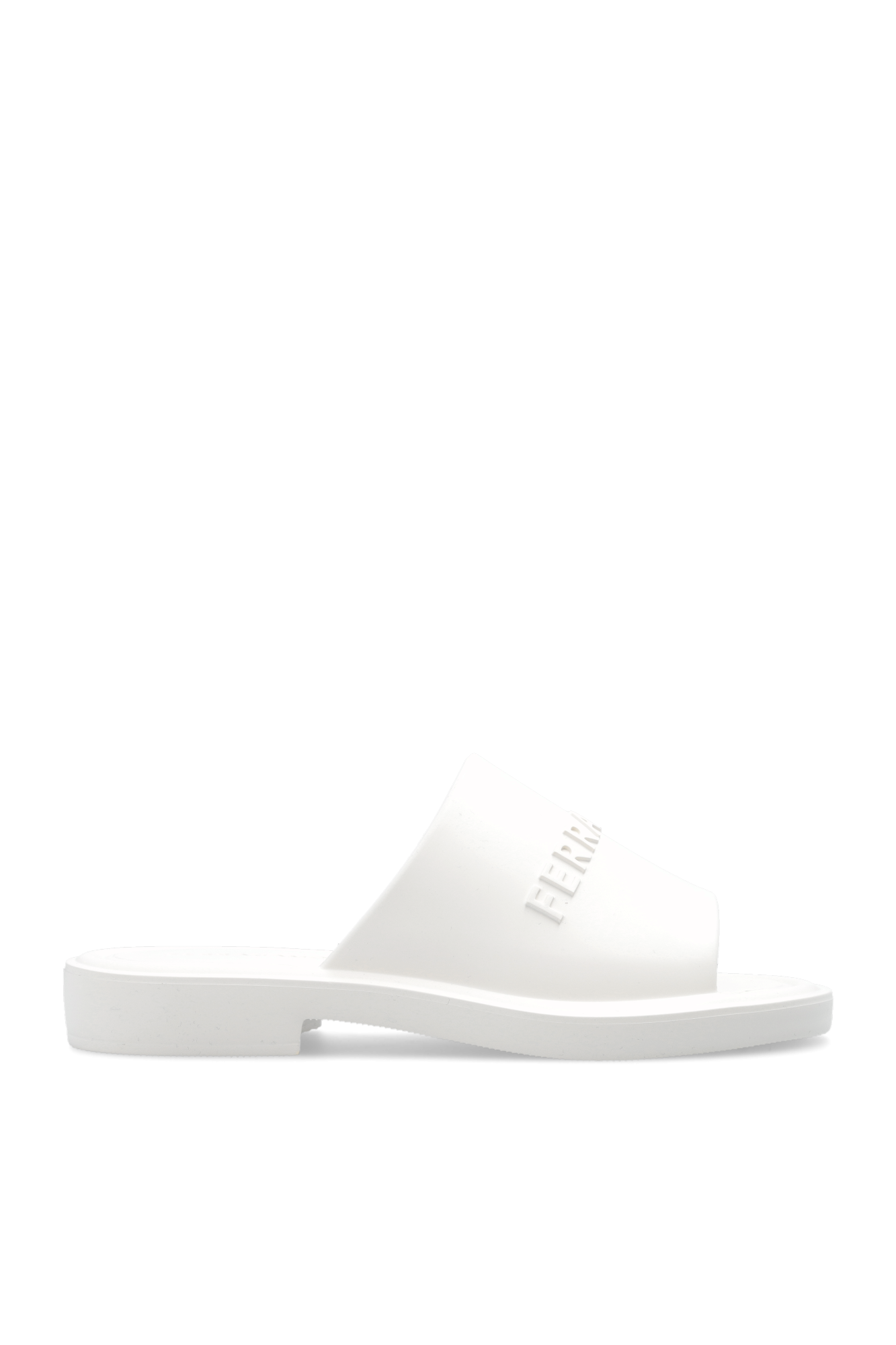 Ferragamo hotsell slides white